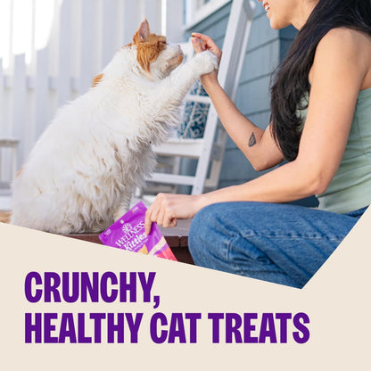 Kittles Crunchy Cat Treats, All Lifestages, Kitten to Senior, Natural, Grain Free, Tuna and Cranberry Flavor, 6 Oz Bag