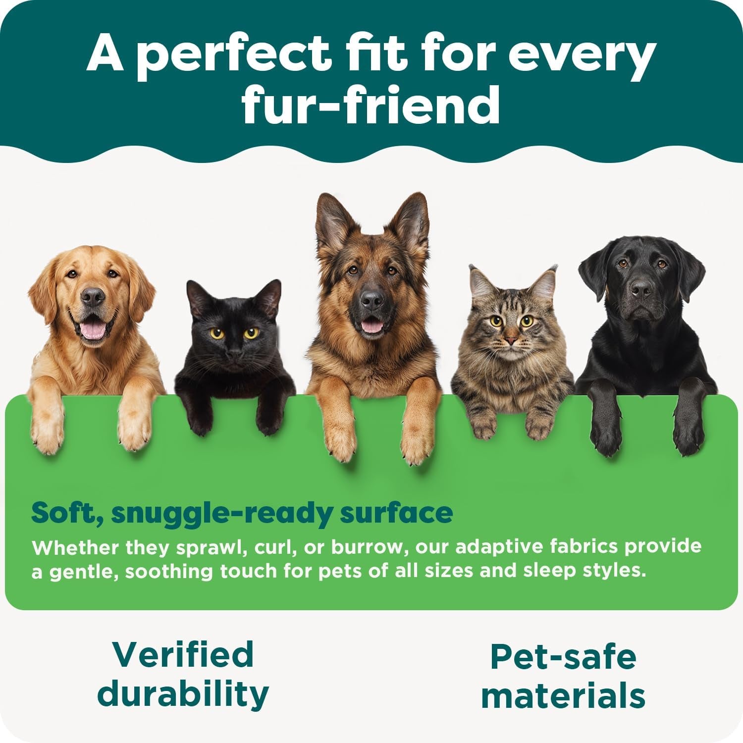 Orthopedic Dog Bed for Large/Medium Dogs W/ Removable Bolsters & Washable Cover, for Dogs up to 55 Lbs - Plush & Velvet Waves Perfect Comfort Sofa - Brownstone, Large