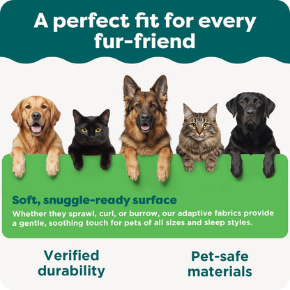 Orthopedic Dog Bed for Large/Medium Dogs W/ Removable Bolsters & Washable Cover, for Dogs up to 55 Lbs - Plush & Velvet Waves Perfect Comfort Sofa - Brownstone, Large