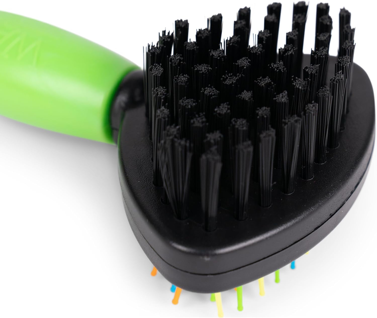 Two-Sided Brush for Small and Long-Haired Dogs | 2-In-1 Bristle and Straight Pin Grooming Supplies for All Dogs