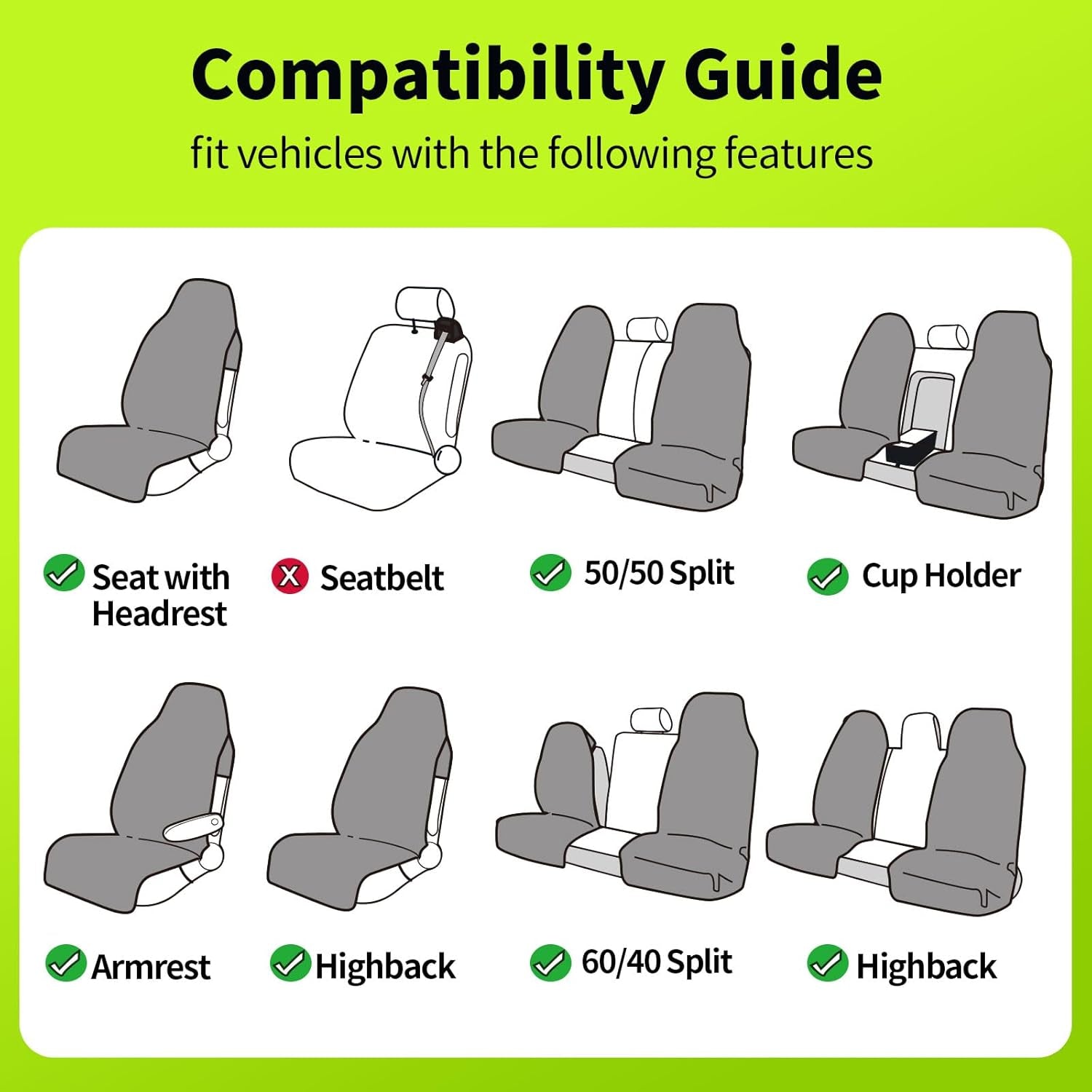 Towel Waterproof Car Seat Cover Beige for Trucks SUV Seats Fitness Athletes Pets Gym and Water Sport